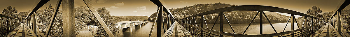 The Appalachian Trail Bridge Over The James River | James O. Phelps | 360 Degree Panoramic Photograph