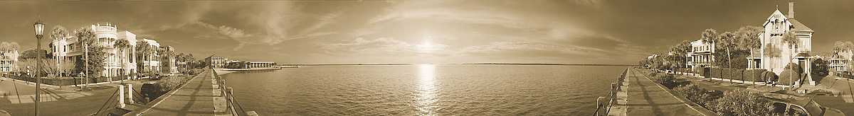 East Battery | Charleston South Carolina | James O. Phelps | 360 Degree Panoramic Photograph
