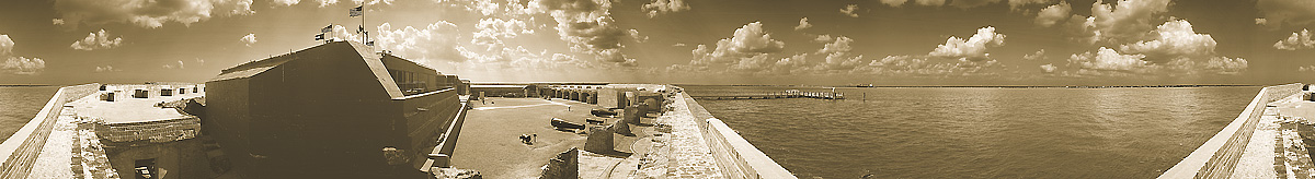 Fort Sumter | North Parapet | Charleston South Carolina | James O. Phelps | 360 Degree Panoramic Photograph