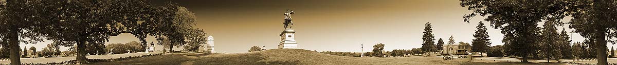 The General Winfield Scott Hancock Equestrian Monument On Cemetery Hill | Gettysburg | James O. Phelps | 360 Degree Panoramic Photograph
