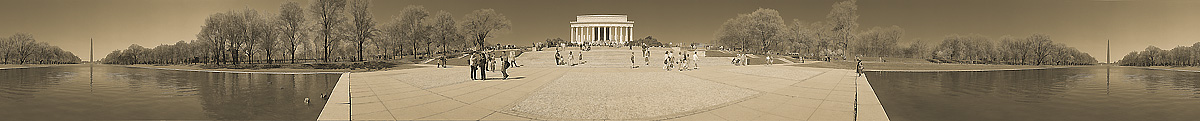 Lincoln Memorial | Reflecting Pool Washington DC | James O. Phelps | 360 Degree Panoramic Photograph