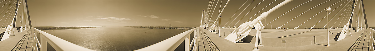 Ravenel Bridge | Charleston Harbor | South Carolina | James O. Phelps | 360 Degree Panoramic Photograph