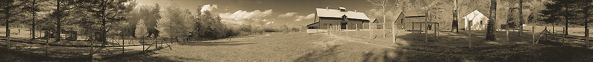 Sandburg Farm Buildings | The Blue Ridge Mountains of North Carolina | The Blue Ridge Parkway | James O. Phelps | 360 Degree Panoramic Photograph
